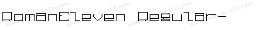 RomanEleven Regular字体转换